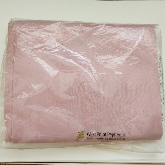 Vintage West Point Pepperell Permanent Press Percale Selected Irregular Flat - Picture 2 of 9